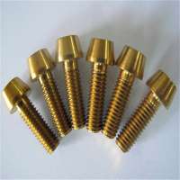 Colorful titanium bolt, screw, nut made in Baoji